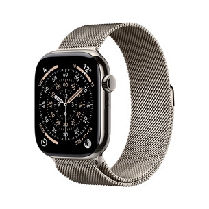 Apple Watch 11, 42 mm, GPS + Cellular, Milanese loop, titāna - Viedpulkstenis MF8P4ET/A