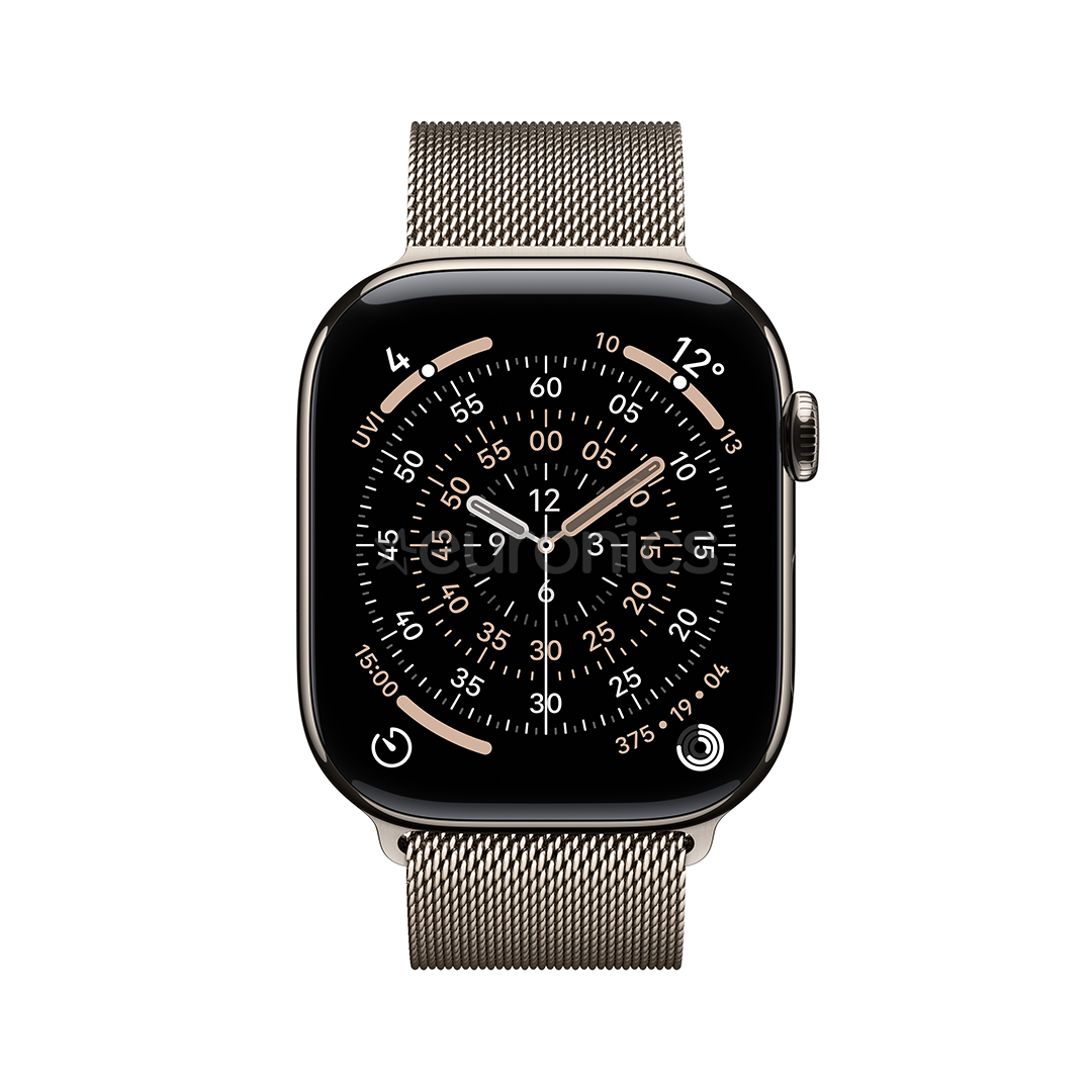 Apple Watch 11, 46 mm, GPS + Cellular, Milanese loop, M/L, titāna - Viedpulkstenis