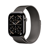 Apple Watch 11, 46 mm, GPS + Cellular, Milanese loop, M/L, melna titāna - Viedpulkstenis