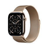 Apple Watch 11, 46 mm, GPS + Cellular, Milanese loop, S/M, zelta titāna - Viedpulkstenis