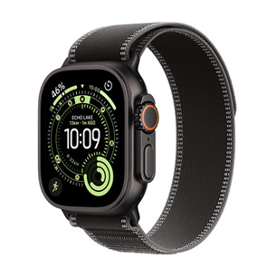 Apple Watch Ultra 3, 49 mm, Trail Loop, M/L, melna titāna / melna - Viedpulkstenis MF1H4ET/A