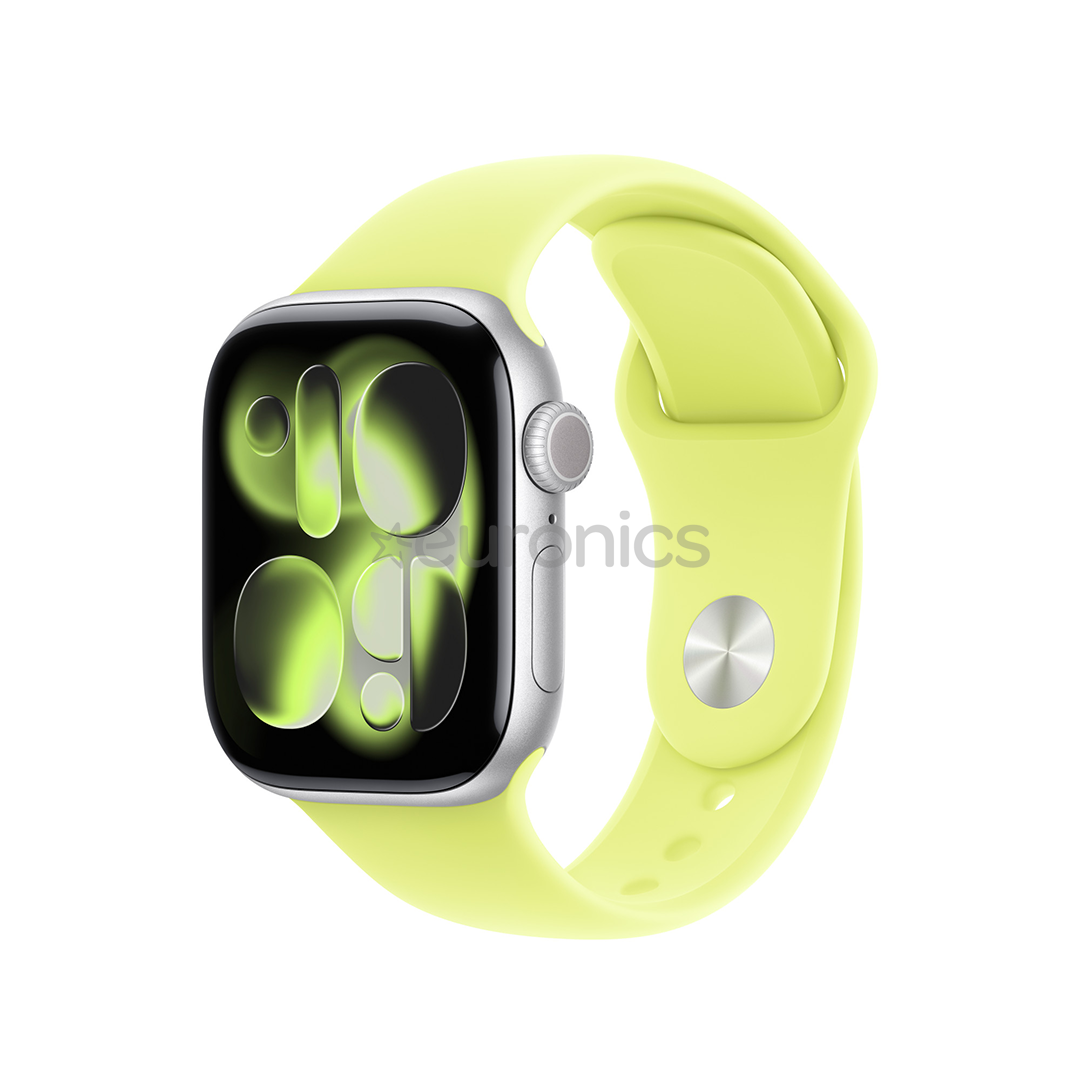 Apple Sport Band, 42 mm, S/M, dzeltena - Siksniņa pulkstenim