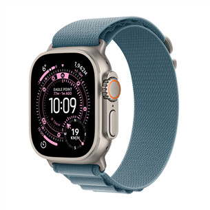 Apple Watch Ultra 3, 49 mm, Alpine Loop, Medium, nerūsējošā tērauda / gaiši zila- Viedpulkstenis MEWM4ET/A