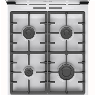 Gorenje, 70 L, width 50 cm, white - Gas cooker with electric oven