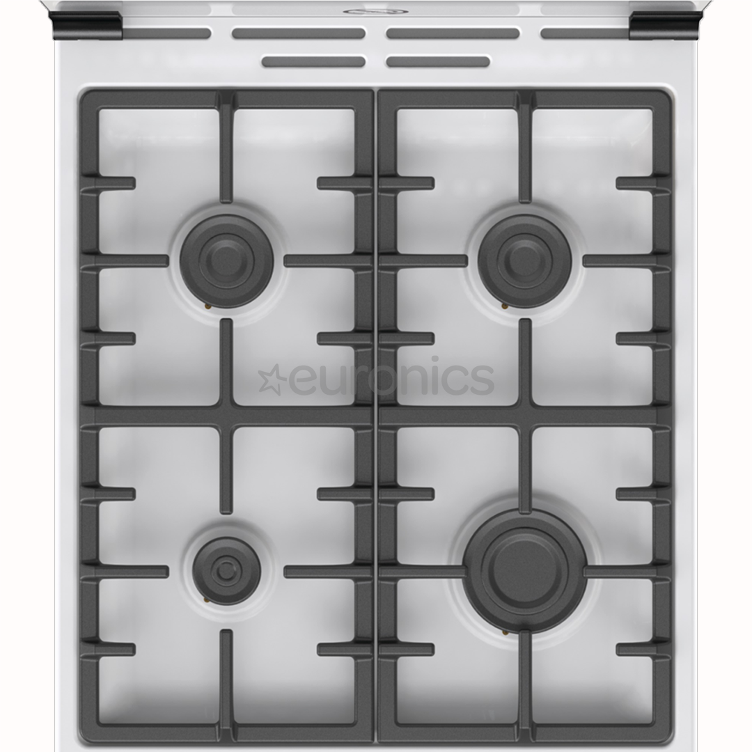Gorenje, 70 L, width 50 cm, white - Gas cooker with electric oven