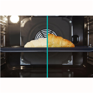 Gorenje, 70 L, width 50 cm, white - Gas cooker with electric oven