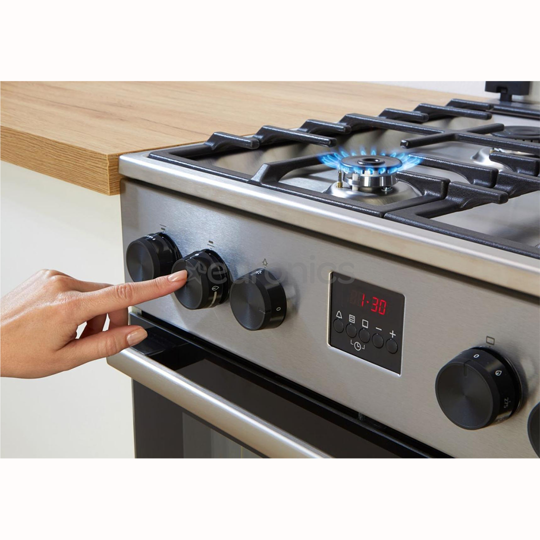 Gorenje, 70 L, width 50 cm, white - Gas cooker with electric oven