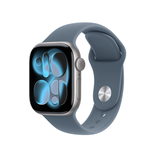 Apple Sport Band, 46 mm, S/M, zila - Siksniņa pulkstenim
