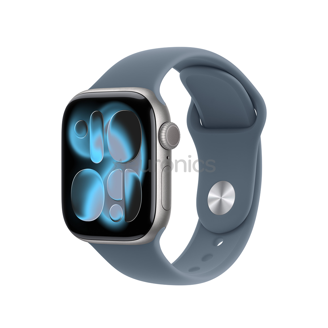 Apple Sport Band, 46 mm, S/M, zila - Siksniņa pulkstenim