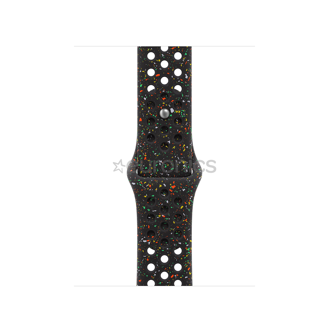 Apple Nike Sport Band, 46 mm, S/M, melna - Siksniņa pulkstenim