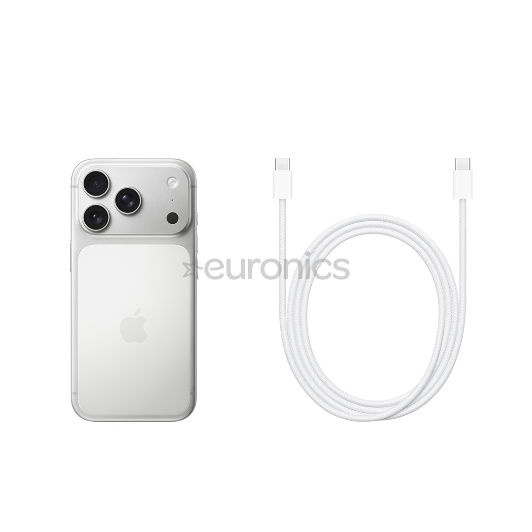 Apple iPhone 17 Pro, 256 ГБ, серебристый - Смартфон