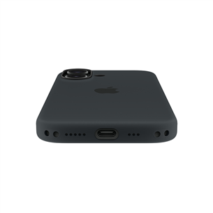 Apple Silicone Case with Magsafe, iPhone 17, melna - Apvalks viedtālrunim