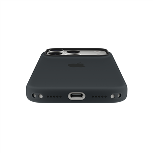 Apple Silicone Case with Magsafe, iPhone 17 Pro, melna - Apvalks viedtālrunim