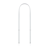 Apple Crossbody Strap, gaiši pelēka - Plecu siksna