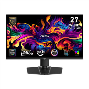 MSI MAG 273QP X24, 27'', WQHD, QD-OLED, 240 Гц, черный - Монитор 9S6-3CE69H-001
