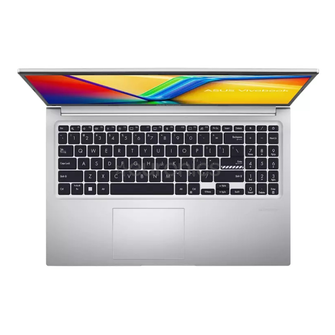 Asus Vivobook 15, 15,6'', FHD, i5, 16 GB, 512 GB, ENG, sudraba - Portatīvais dators