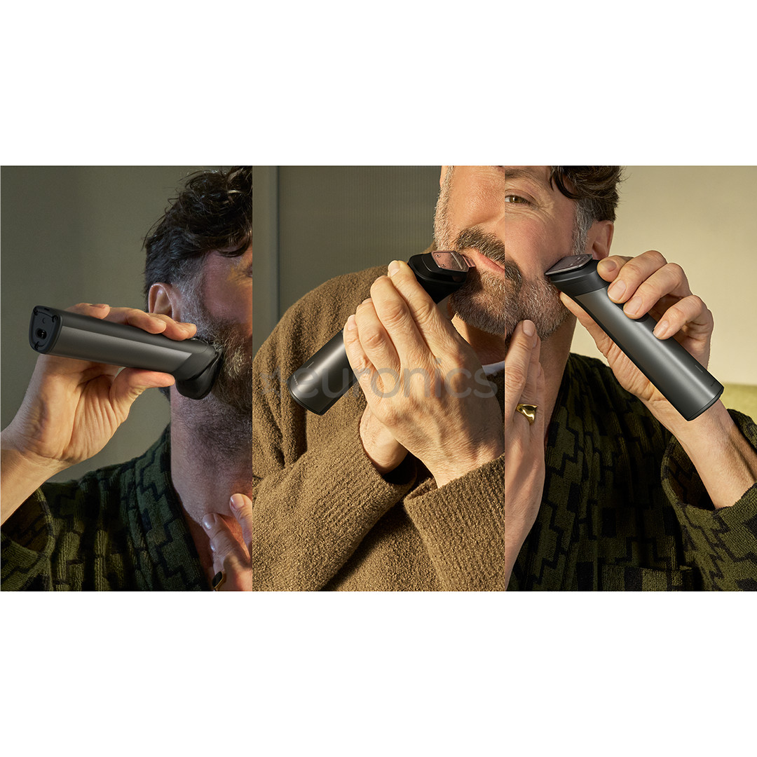 Philips All-in-One Trimmer 7000 Series, 15-in-1, tumši pelēka - Trimmeru komplekts