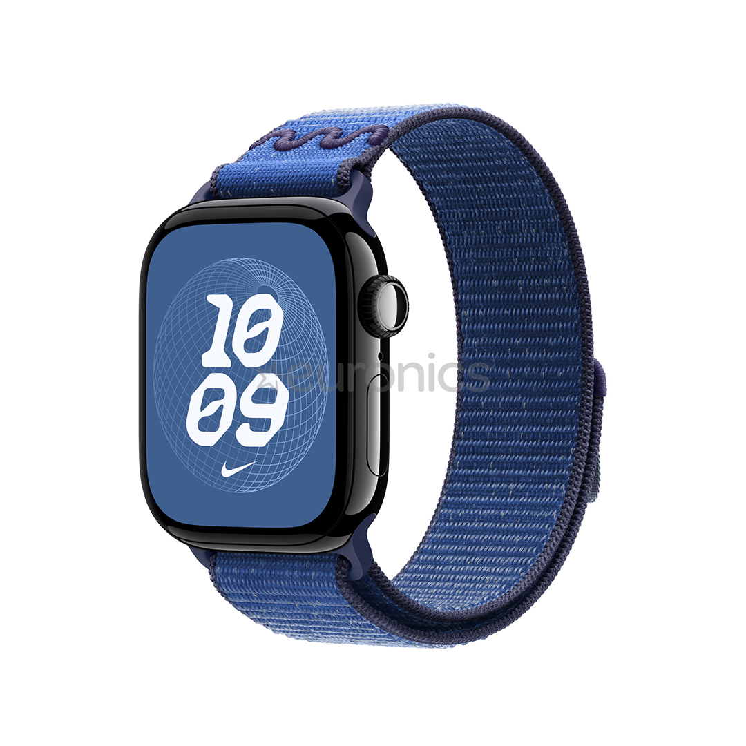 Apple Nike Sport Loop, 46 mm, zila - Siksniņa pulkstenim
