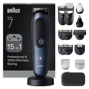 Braun  All-in-One, Series 7, 15-in-1, tumši zila - Trimmeru komplekts AIO7580