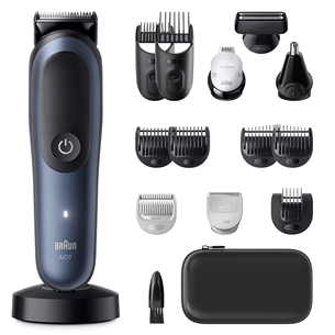 Braun  All-in-One, Series 7, 15-in-1, tumši zila - Trimmeru komplekts