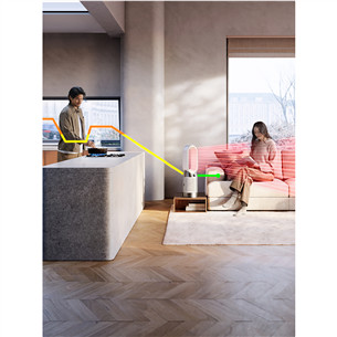 Dyson Purifier Hot+Cool HP1, balta/sudraba - Gaisa attīrītājs