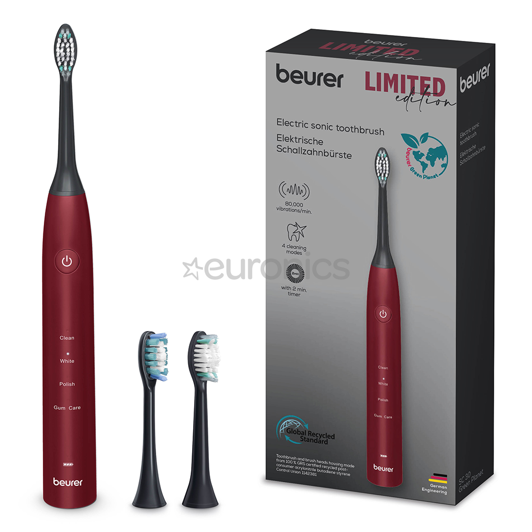 Beurer SC 30 Limited Edition, melna/sarkana - Elektriskā zobu birste