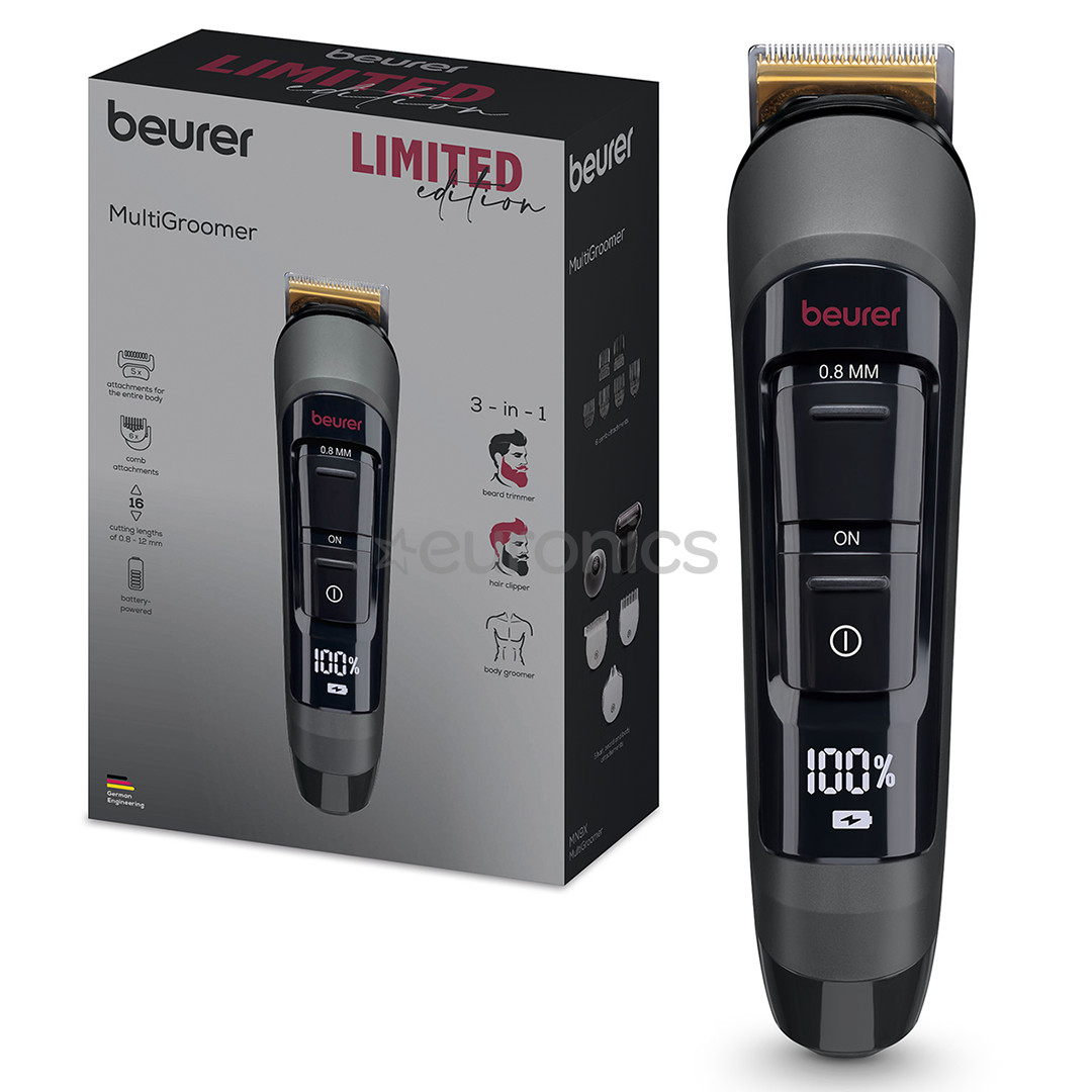 Beurer MN9X Limited Edition, melna/pelēka - Trimmeru komplekts