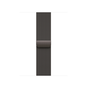 Apple Milanese Loop, 46 mm, M/L, melna - Siksniņa pulkstenim MGJ74ZM/A