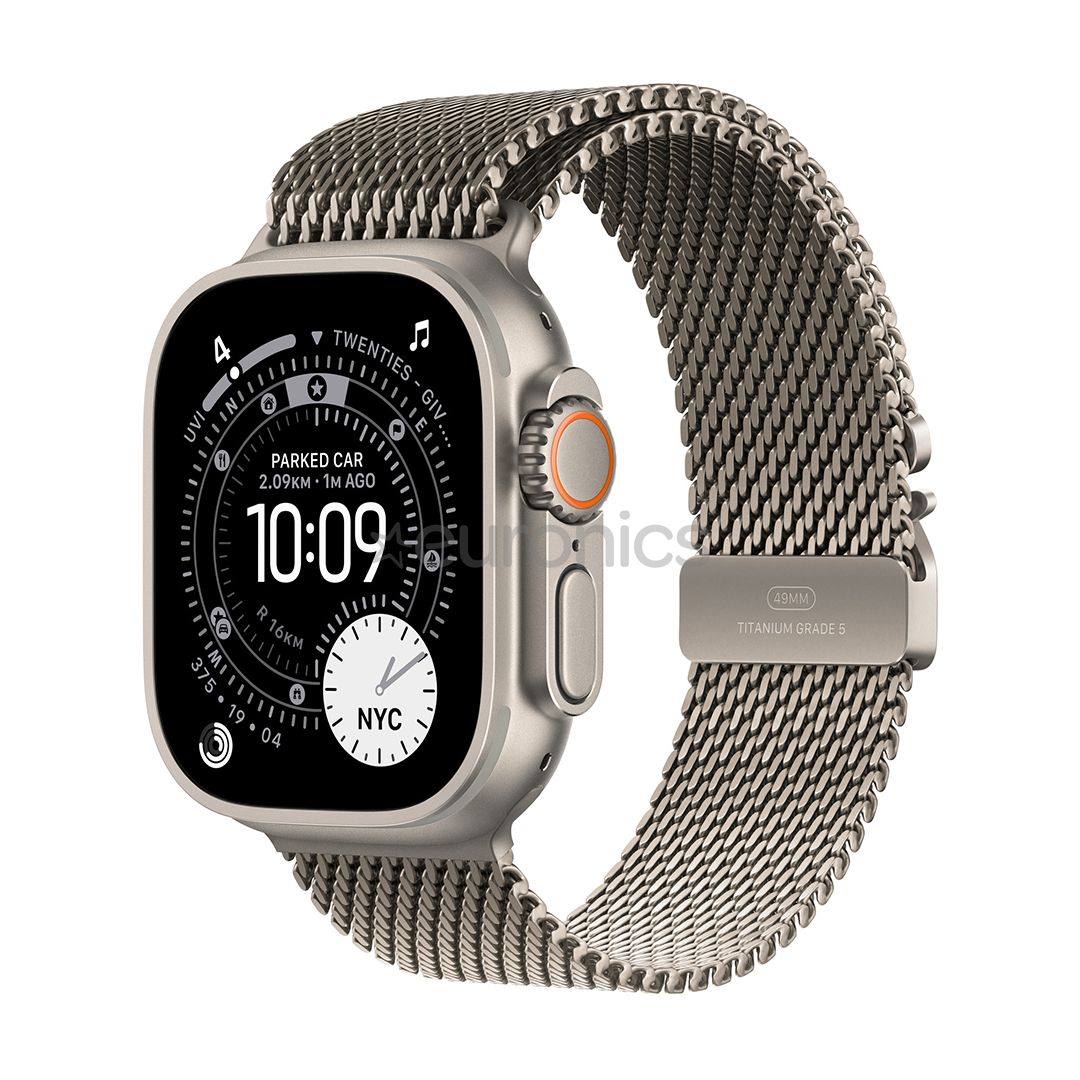 Apple Titanium Milanese Loop, 49 mm, M, nerūsējošā tērauda - Siksniņa pulkstenim