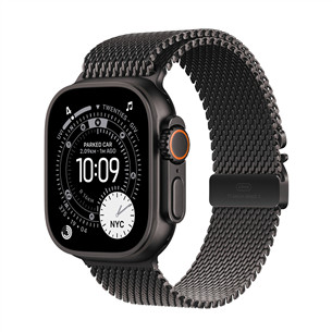 Apple Titanium Milanese Loop, 49 mm, L, black - Watch band