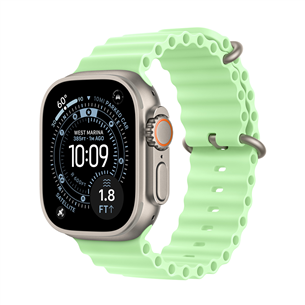 Apple Ocean Band Extension, 49 mm, nerūsējošā tērauda, zaļa - Pulksteņa siksniņas pagarinājums