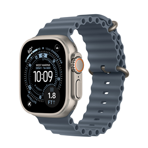 Apple Ocean Band Extension, 49 mm, nerūsējošā tērauda, zila - Pulksteņa siksniņas pagarinājums