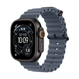 Apple Ocean Band Extension, 49 mm, melna titāna, zila - Pulksteņa siksniņas pagarinājums