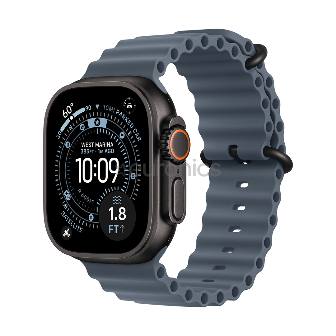 Apple Ocean Band Extension, 49 mm, melna titāna, zila - Pulksteņa siksniņas pagarinājums