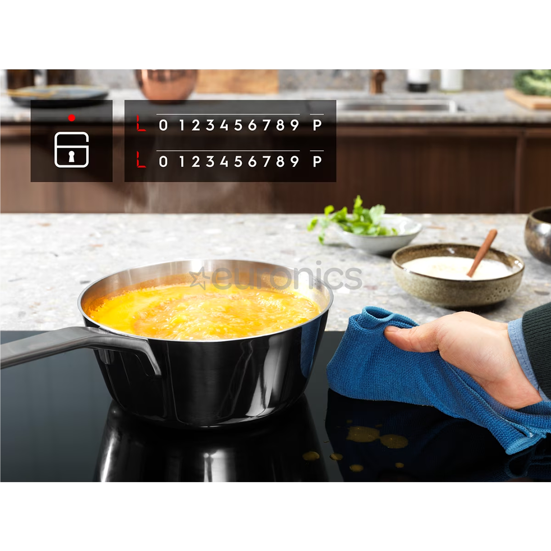 Electrolux, platums 59 cm, balta - Iebūvējama indukcijas plīts virsma