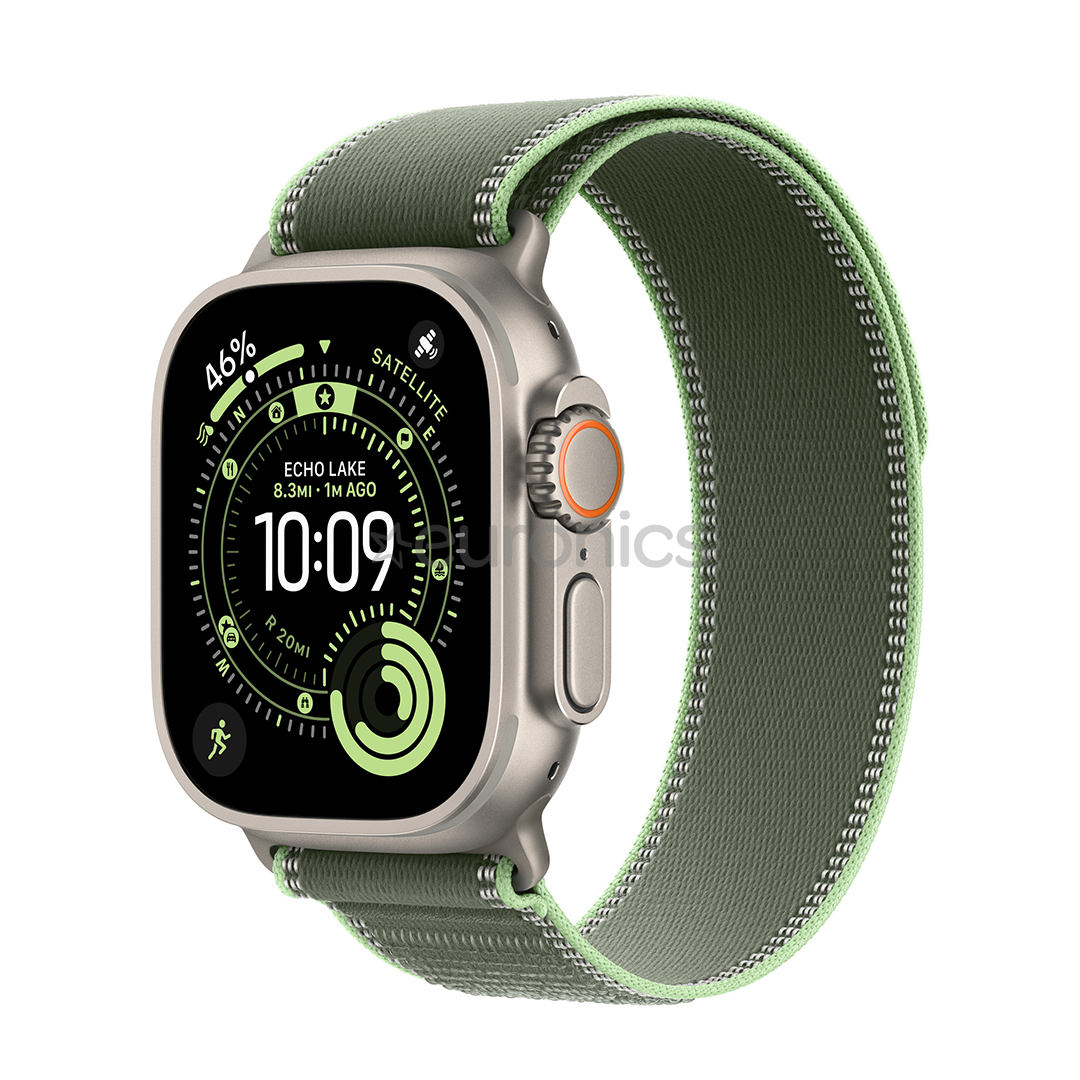 Apple Trail loop, 49 mm, M/L, nerūsējošā tērauda, zaļa - Siksniņa pulkstenim