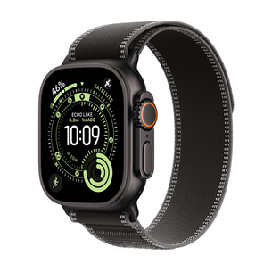 Apple Trail loop, 49 mm, M/L, melna titāna, melna - Siksniņa pulkstenim