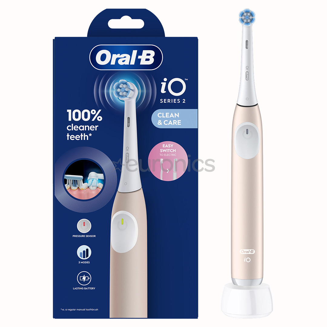 Braun Oral-B iO2, rozā zelta - Elektriskā zobu birste
