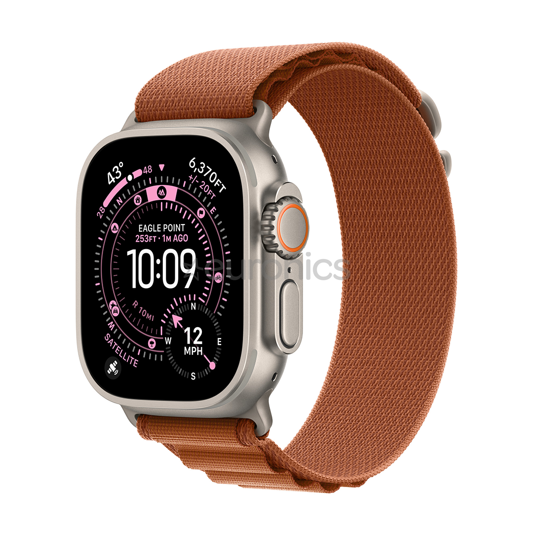 Apple Alpine Loop, 49 mm, M, nerūsējošā tērauda, brūna - Siksniņa pulkstenim