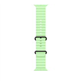 Apple Ocean Band, 49 mm, melna titāna, zaļa - Siksniņa pulkstenim