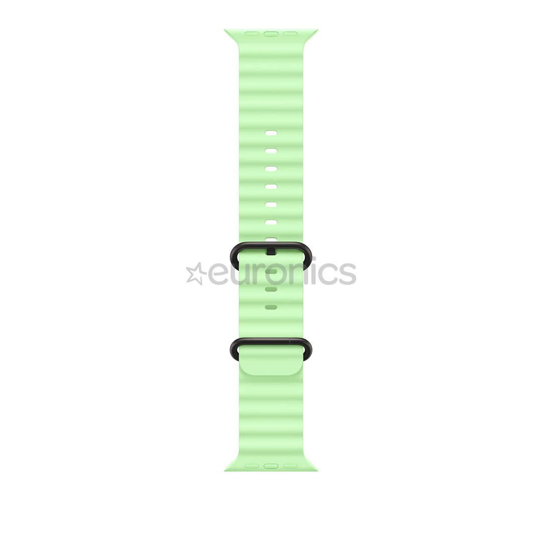 Apple Ocean Band, 49 mm, melna titāna, zaļa - Siksniņa pulkstenim