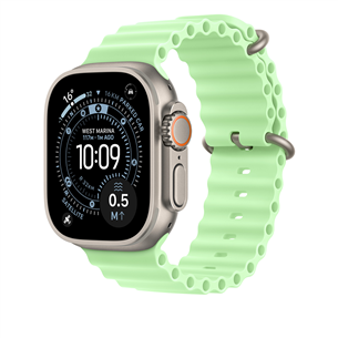 Apple Ocean Band, 49 mm, nerūsējošā tērauda, zaļa - Siksniņa pulkstenim
