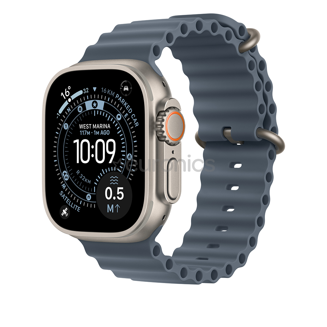 Apple Ocean Band, 49 mm, nerūsējošā tērauda, zila - Siksniņa pulkstenim