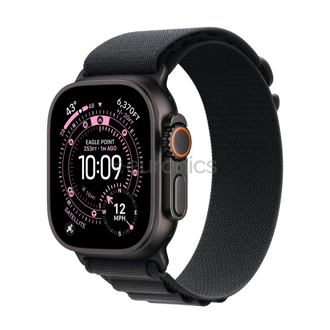 Apple Alpine Loop, 49 mm, S, black titanium, melna titāna, melna - Siksniņa pulkstenim