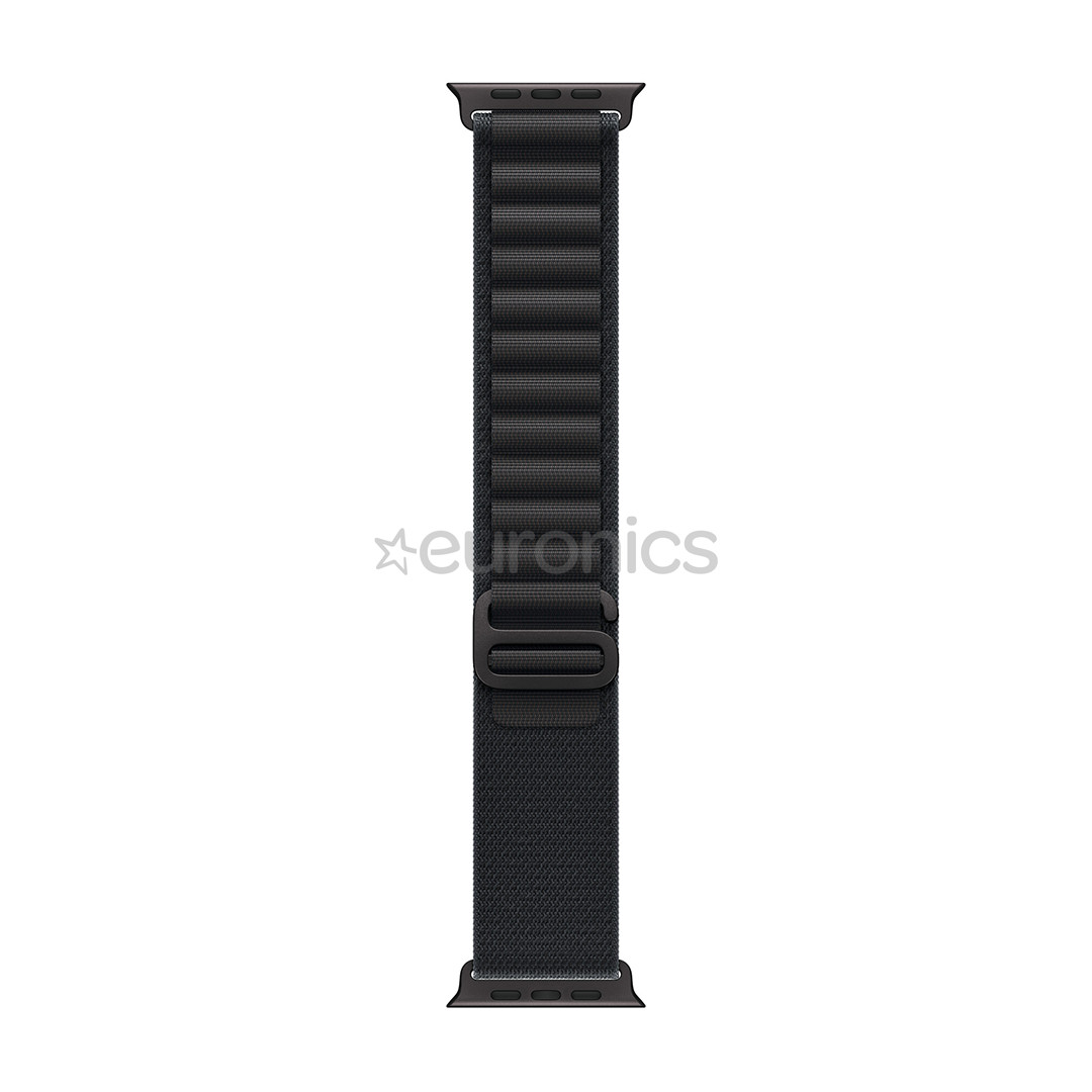 Apple Alpine Loop, 49 мм, M, черный титан, черный - Ремешок для часов