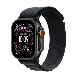 Apple Alpine Loop, 49 мм, M, черный титан, черный - Ремешок для часов