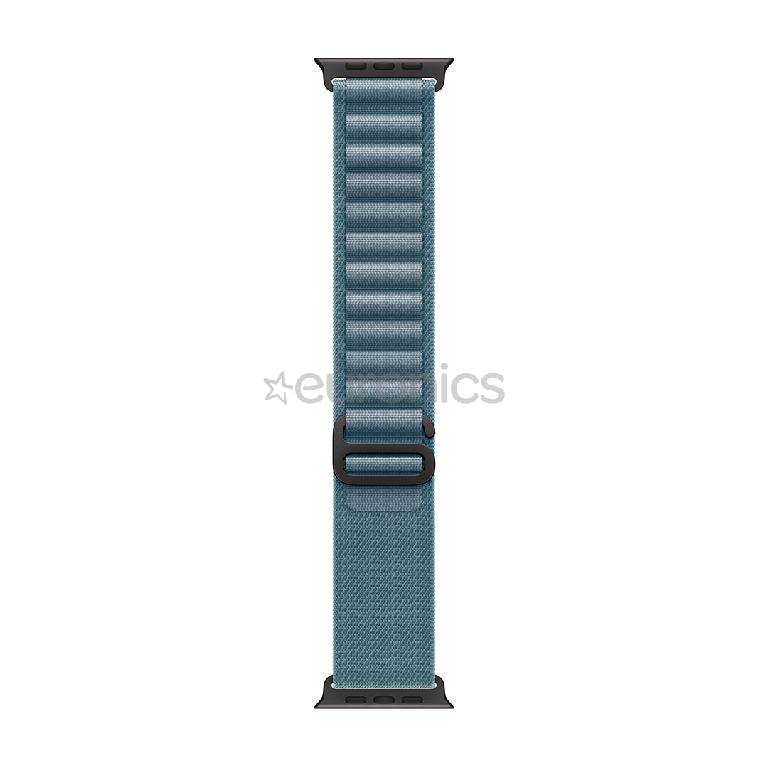 Apple Alpine Loop, 49 mm, M, melna titāna, gaiši zila - Siksniņa pulkstenim