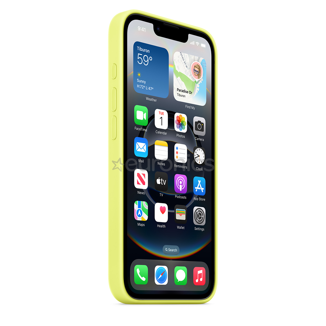 Apple Silicone Case, iPhone 16e, dzeltena - Apvalks viedtālrunim