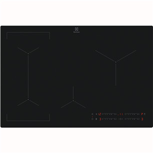 Electrolux 600 SaphirMatt SE® Bridge Hob2Hood, ширина 80 см, черный - Интегрируемая индукционная варочная панель EIV83443CT