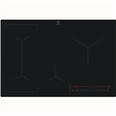 Electrolux 600 SaphirMatt SE® Bridge Hob2Hood, platums 80 cm, melna - Iebūvējama indukcijas plīts virsma